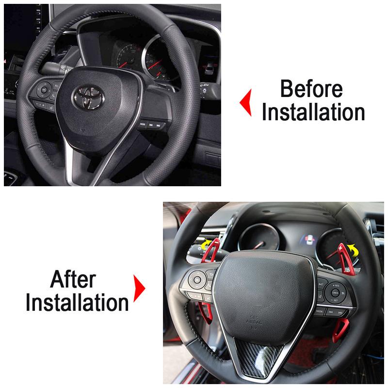 Лепесток переключения передач для Toyota Fortuner Camry SE Corolla GR XR XSE Sedan Crown RS RAV4 Автомобильный руль Расширитель передач Наклейки DSG