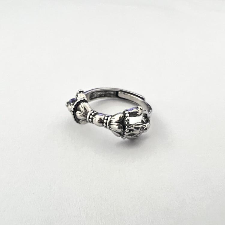 Vajra Ring for Men and Women Original Design Ethnic Style Tibetan Magic Weapon Subduing Magic Pestle Couple Ring