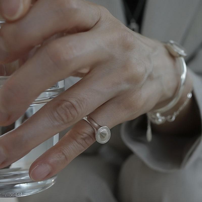 Invisible collage VESTIGE RING_SILVER