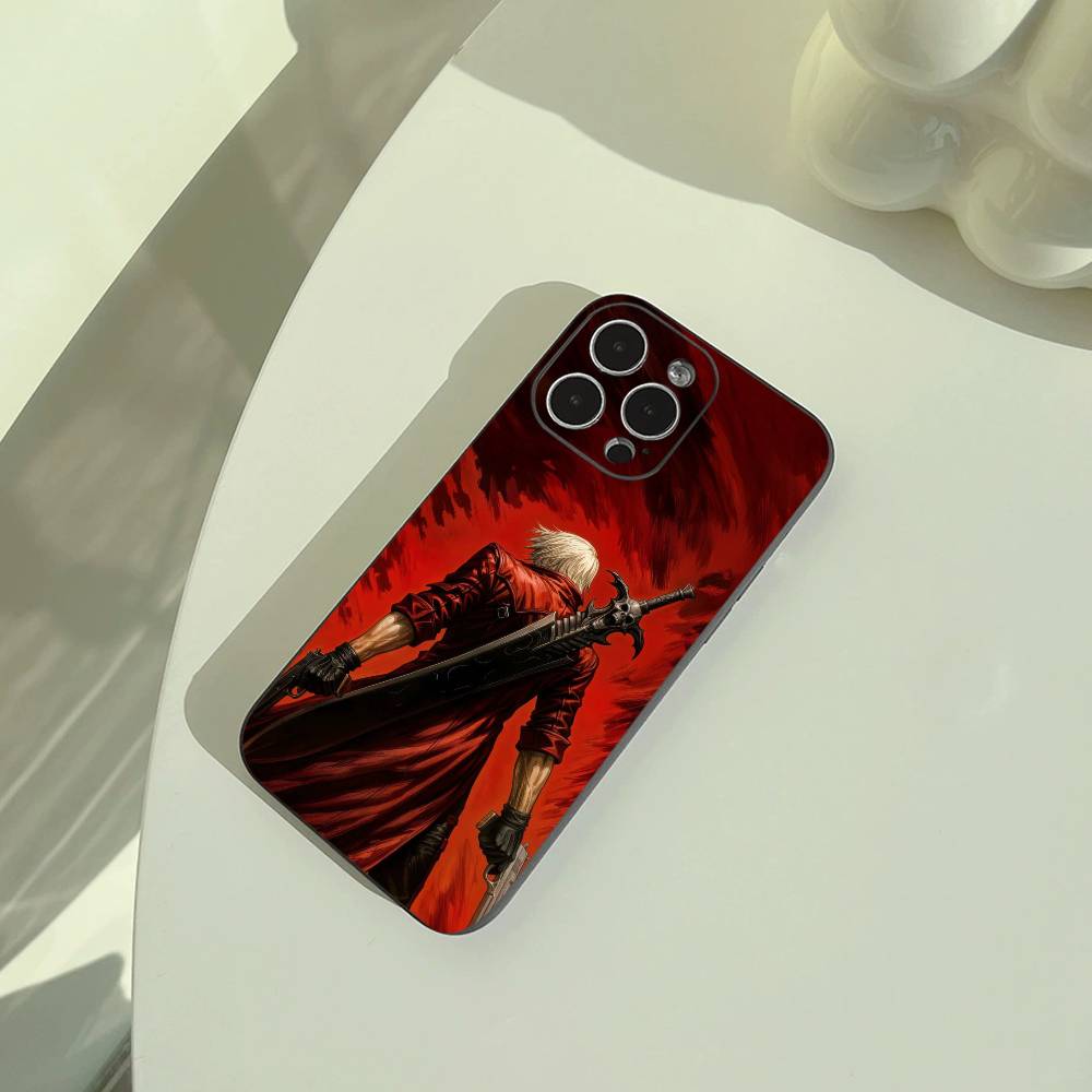 D- Dante Devil May C-Cry 2- -Чехол для телефона DMC2 Для iPhone 17,16,15,14,13,12,11 Pro Max,16Plus,XS Мягкий Черный Чехол