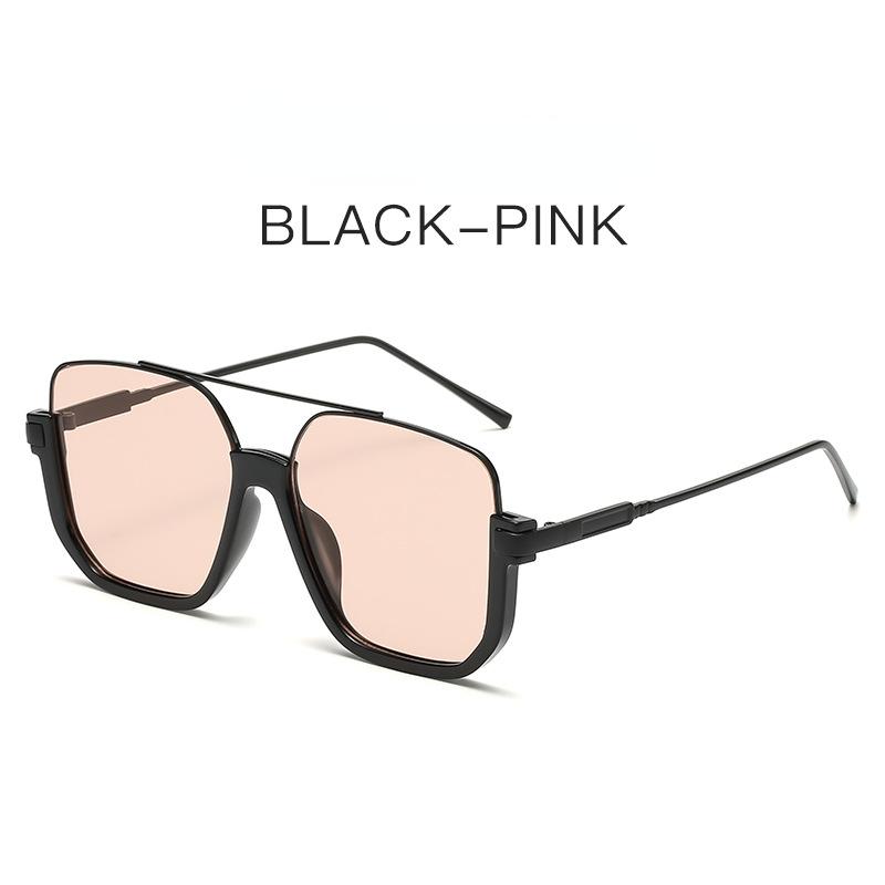 Vintage Oversized Sunglasses Fashion Women Square Shades Eyewear Trendy Popular UV400 Sun Glasses