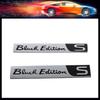 3D Car Styling Black Edition S for Car Hood Fender Trunk Rear Bonnet Nameplate Decal Emblem Badge Sticker