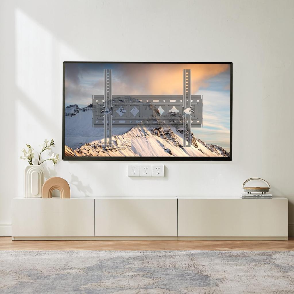 Кронштейн для настенного крепления телевизора TETVIK для ЖК-телевизора с большой диагональю 42 49 50 55 60 65 70 Регулировка вертикального наклона, градусы Совместимость со стандартом VESA