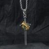 Sword Necklace Men's Trendy Personality Punk Style Gothic Sword Pendant Fashion Creative Style Cross Crown Collarbone Chain