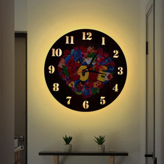 1 комплект 5D алмазная живопись специальной формы, набор часов, сделай сам, искусственная алмазная вышивка, вышивка крестиком, настенные часы, искусственный алмаз, художественные ремесленные проекты для детей