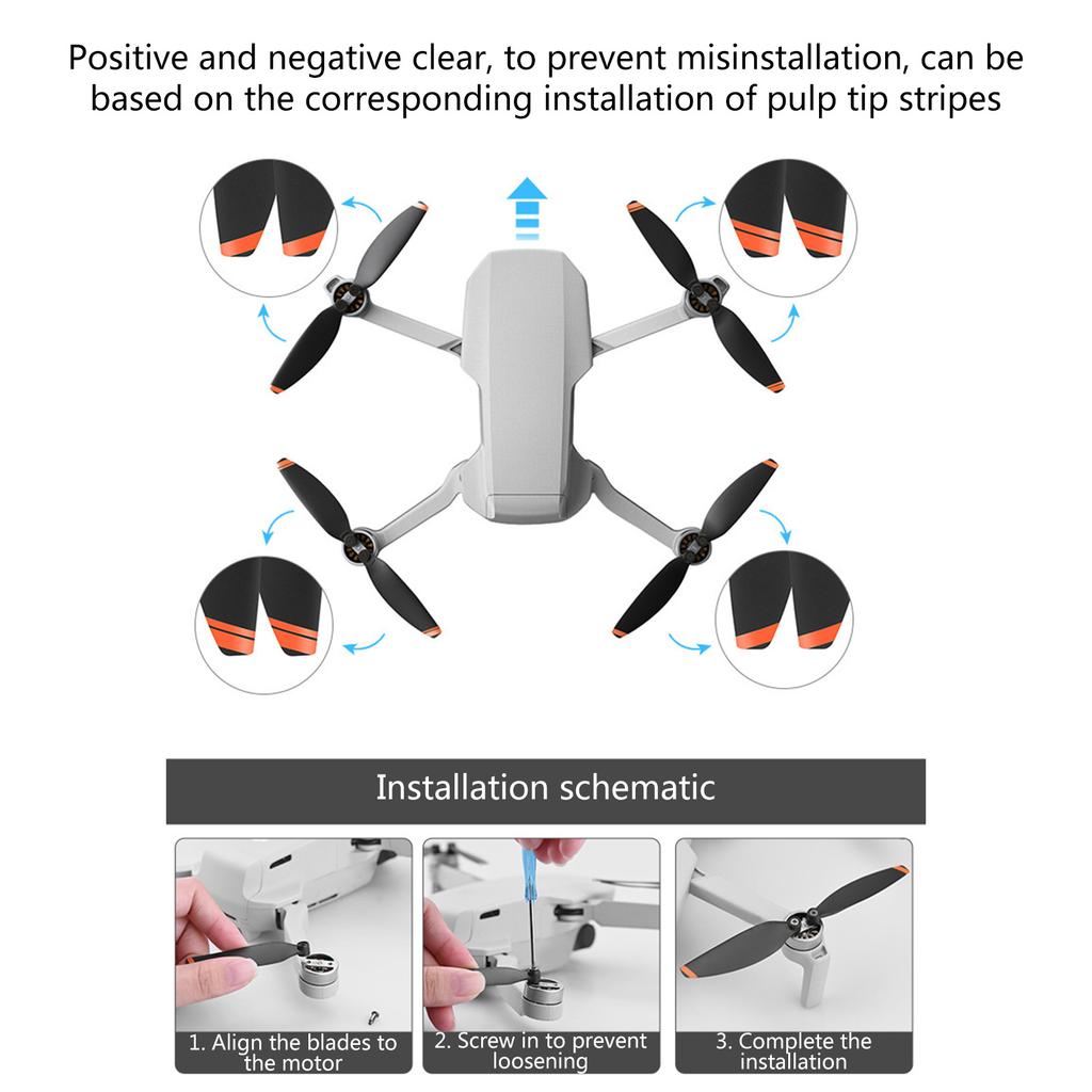 2 пары шумоподавляющих пропеллеров 4726F пропеллеры пропеллеры Leaf Drones пропеллеры аксессуары запасная часть