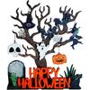 Halloween Decorations Evil Tree Pumpkin Tabletop Holiday Village For Parties And Events Home ( 25X28cm)