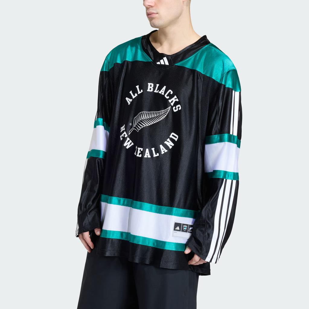 adidas ALL BLACKS ХОККЕЙНАЯ РЕГБИЙНАЯ ФУТБОЛКА Мужская JL8045
