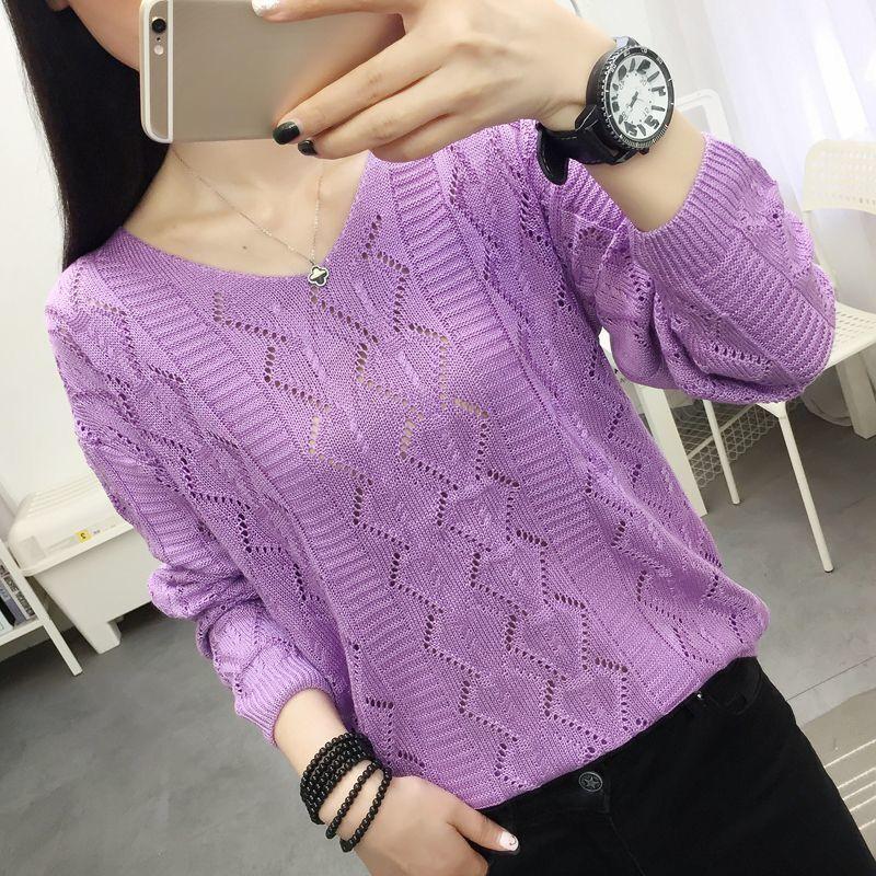 Женский трикотажный топ с круглым вырезом большого размера, осенне-зимний свободный свитер с ажурной вязкой, базовый слой, осенняя верхняя одежда в корейском стиле
