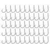 50Pcs Fishing Hook for Iseama High Carbon Steel Fish Hook Barbed Type for Outdoor ActivityType 7#