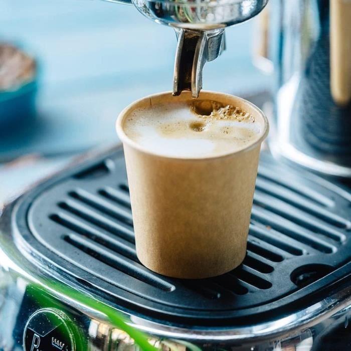 Gobelets jetables - biozoyg - 300 ml - marron - 100% recyclables - biodégradables