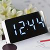 LED Digital Alarm Clock Night Light Thermometer Display Mirror Lamp Alarm Clock with USB Charging