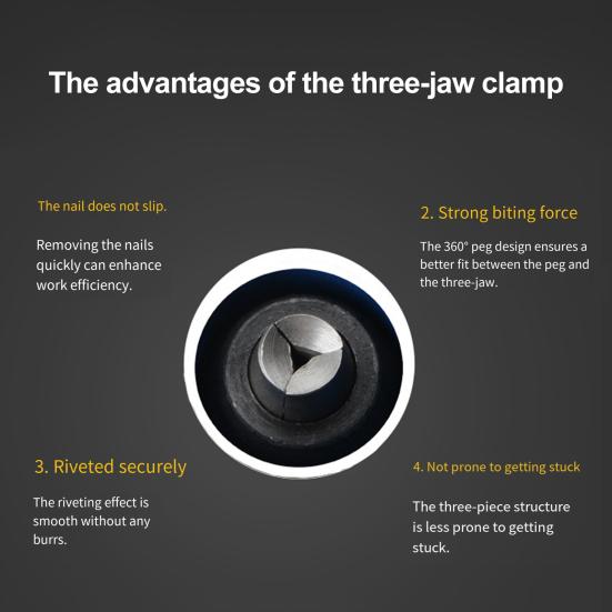 Электрическая насадка-заклепочник Аккумуляторная дрель Ручной инструмент Простота в эксплуатации Компактный Портативный Аккумуляторный инструмент для клепки Адаптер для резьбовых заклепок