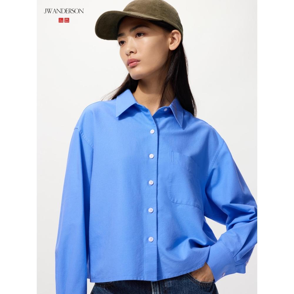 Uniqlo Японская рубашка Оксфорд