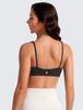 CRZ YOGA Sports Yoga Square Neck Asian L Bra, Bra, Camisole, Wireless, Cupped, Quick-Drying, Stretch, Fit, Butterluxe, Black,