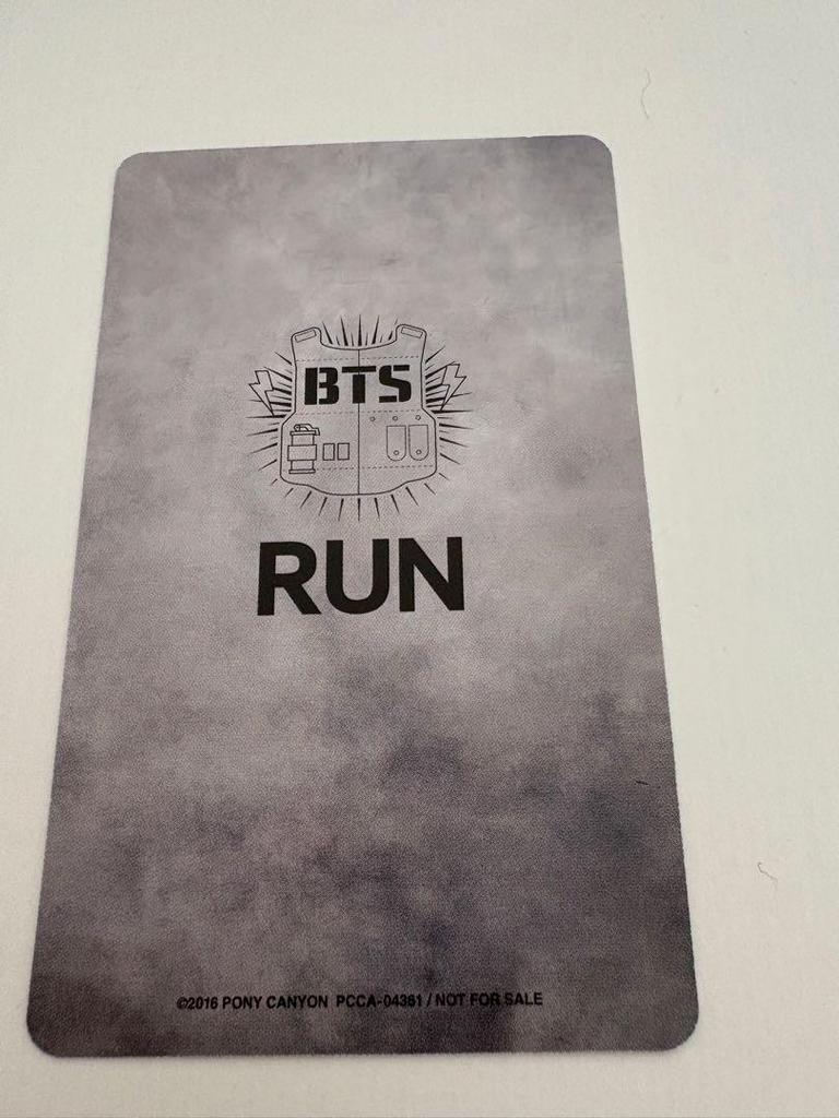 [USED] BTS SUGA RUN Trading Card