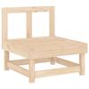Salon de jardin - Maison Exclusive - Bois de pin massif - 7 pcs - Design modulaire