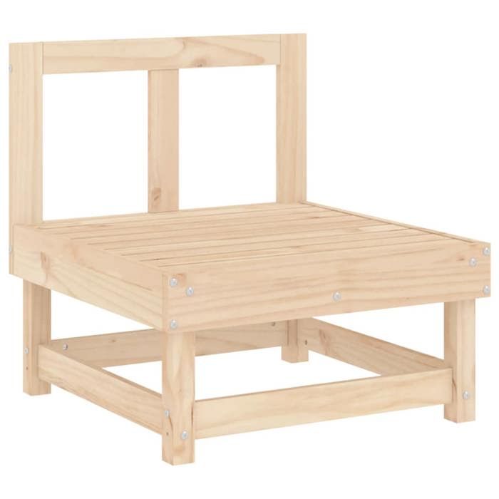 Salon de jardin - Maison Exclusive - Bois de pin massif - 7 pcs - Design modulaire