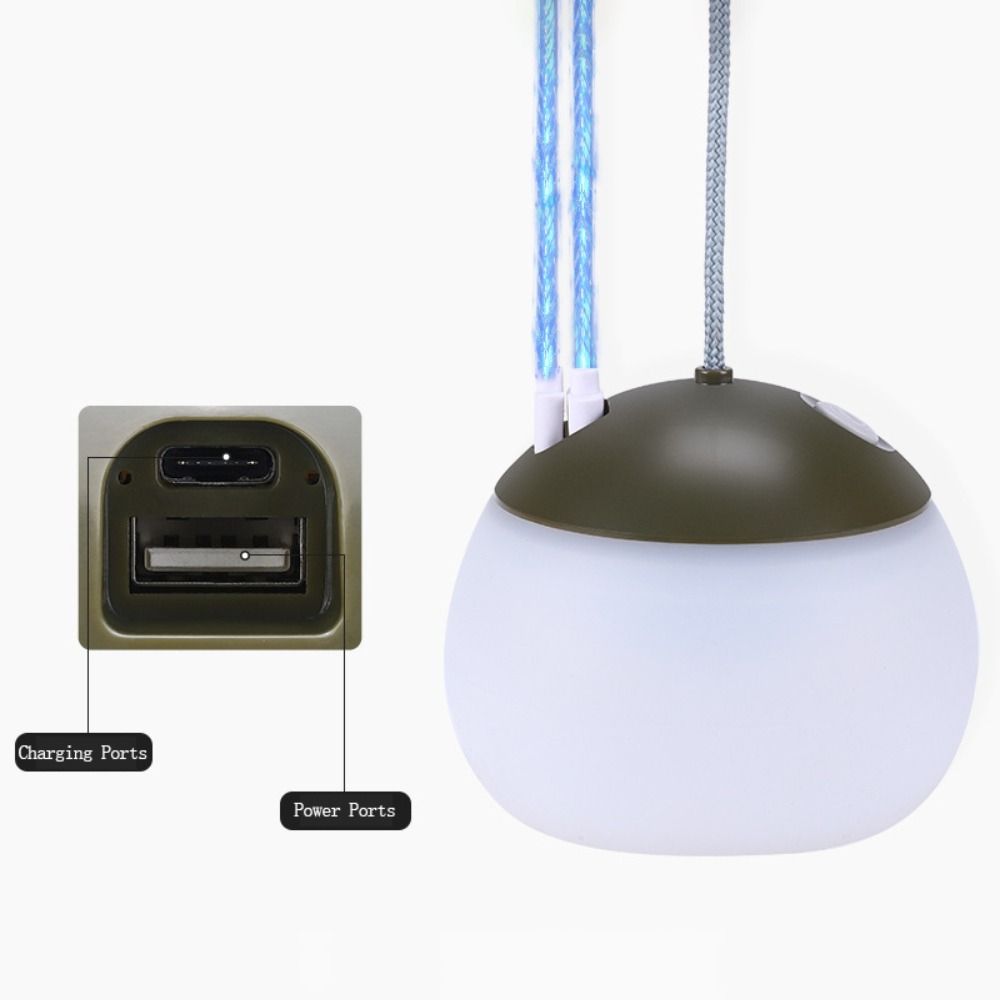 Night Light Camping Lanterns with Hook LED Atmosphere Light Camping Tent Hanging Light  Outdoors