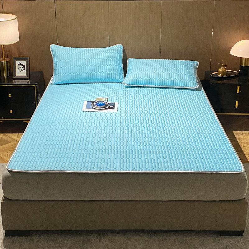 Новый охлаждающий шелковый латексный коврик, можно стирать в машине, приятный для кожи и удобный, простыня на подкладке, охлаждающий коврик, коврик с кондиционером