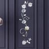 3D DIY Creative Flower Shape Acrylic Wall Sticker Modern Sticker Decorative Gift (Black, Gold, Silver) LS