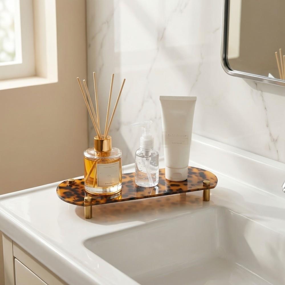 Durable Acrylic Tray Lightweight Jewelry Tray Counter Vanity Tray  Home Decor