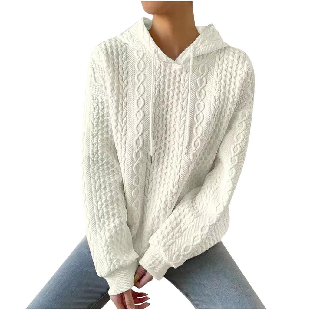 Women's Hoodies Long Sleeve Casual Solid Drawstring Hoodie Sweatshirts For Women Pullover