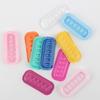 100PCS Adhesive Eyelash Glue Pallet Strip Shaped Plastic Gasket Palett Lash Adhesive Stand Pads