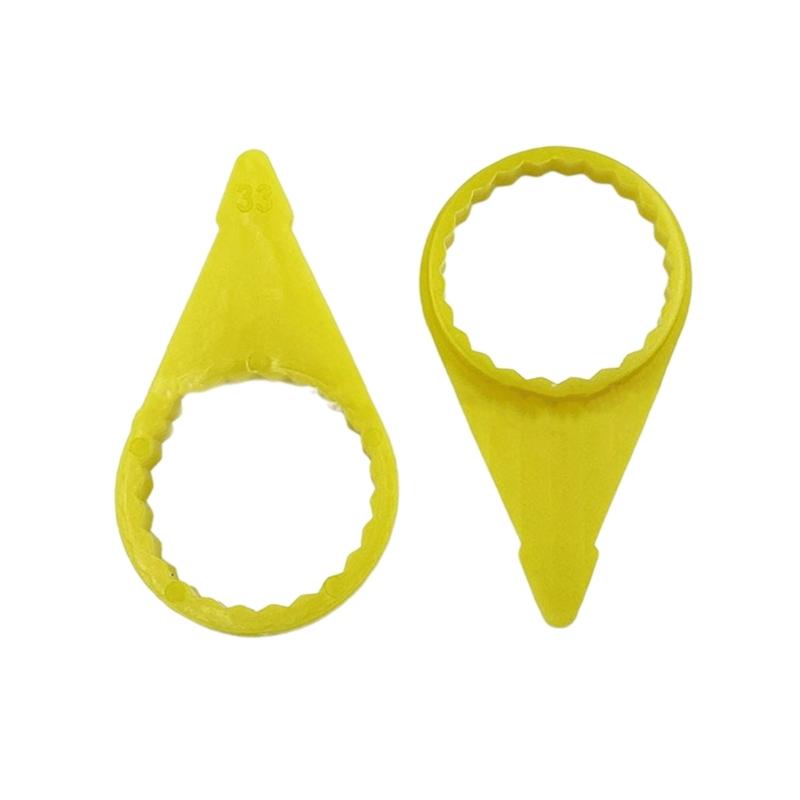 200Pcs Checkpoint Loose Wheel Lugs Nut for 32mm 33mm Nut HighsVisibility Yellow Wheel Check