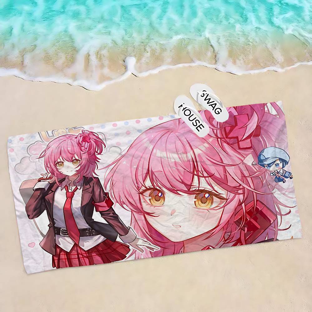 Shugo Chara Японское Аниме Аниме Пляжное Полотенце для Купания Мягкое Впитывающее Салфетка Детские Подарки для Детей Путешествия Кемпинг Спортзал