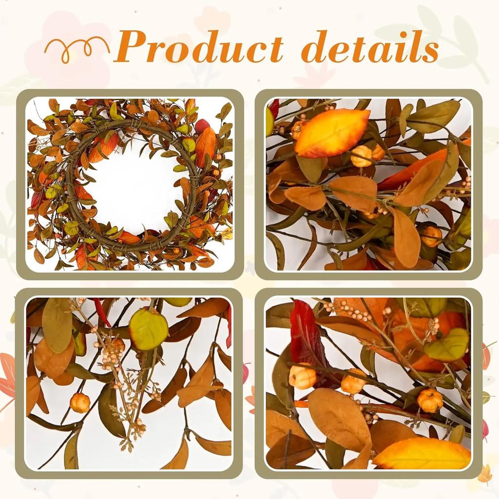 Венок из гортензии, подвеска на дверь, имитация цветка, стиль, настенное украшение