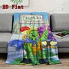 Franklin the Turtle 2D Flat Pattern Flannel Blanket High quality All Seasons Warmth and Comfort Perfect for Christmas Gifts.DMT0925105