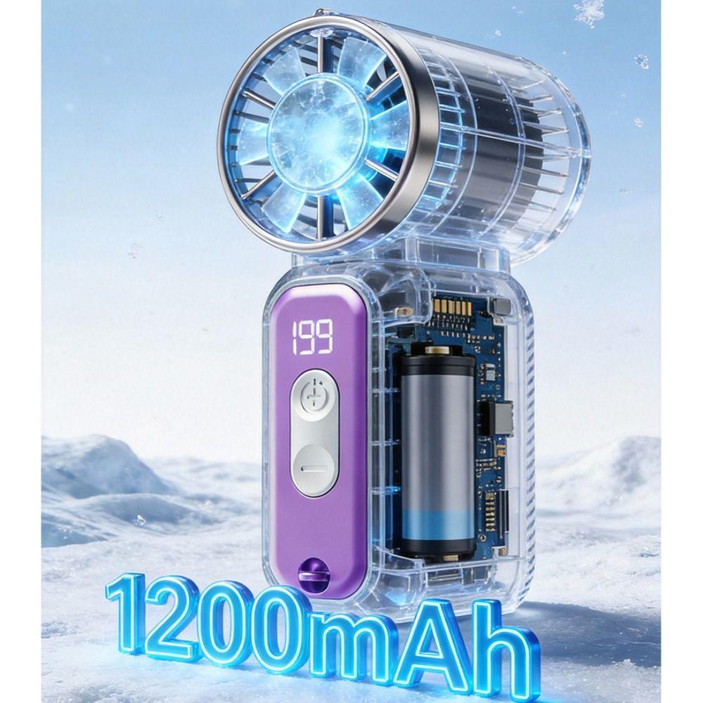 Powerful Wind Super Mini Handheld Fan USB Rechargeable Turbo Fan New Handheld Turbo Fan Summer