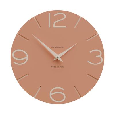 Настенные часы CalleaDesign SMILE терракотово-розовые