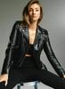 Women's Jacket Biker Stylish Black Fashionable Soft Lambskin Leather Motorcycle Style