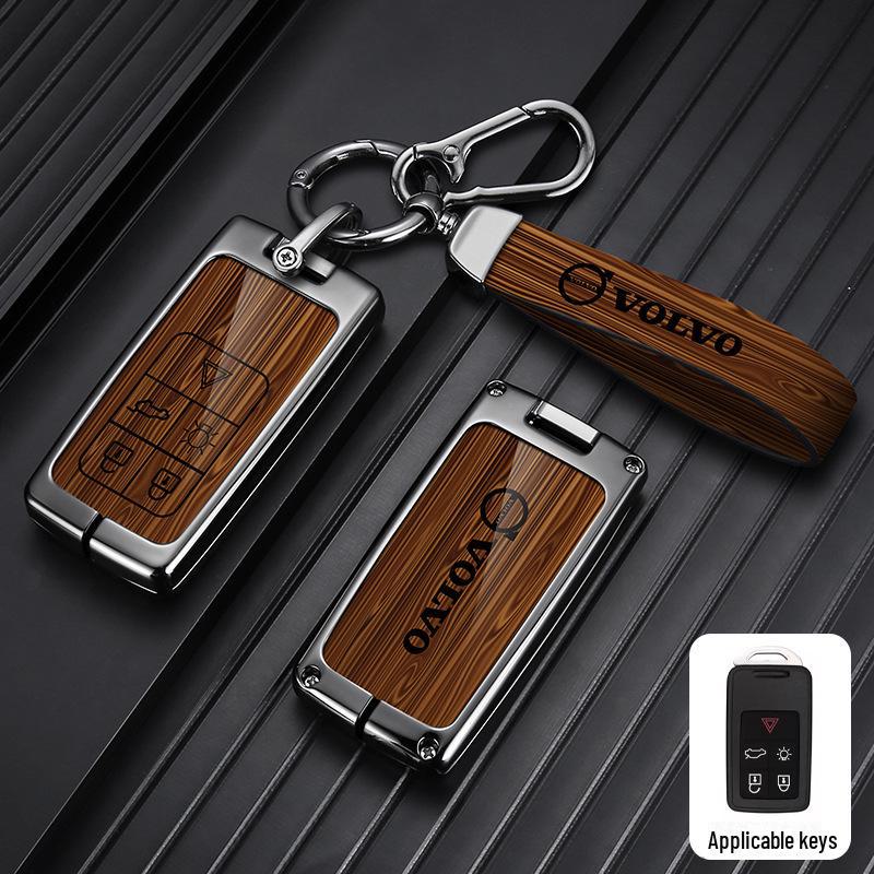 Metal Key Cover for Volvo XC60, XC90, S60, S80L, V60 - Full Shell