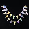 Laser Mirror Paper Star Dot Garland for Wedding Kids 1st Mermaid Birthday Party Decoration Baby Shower Christmas Hanging Banner