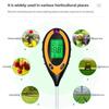 4 in 1 Soil Tester LCD Screen Soil Thermometer Soil PH Sensor PH Meter  For Garden Lawn Farming