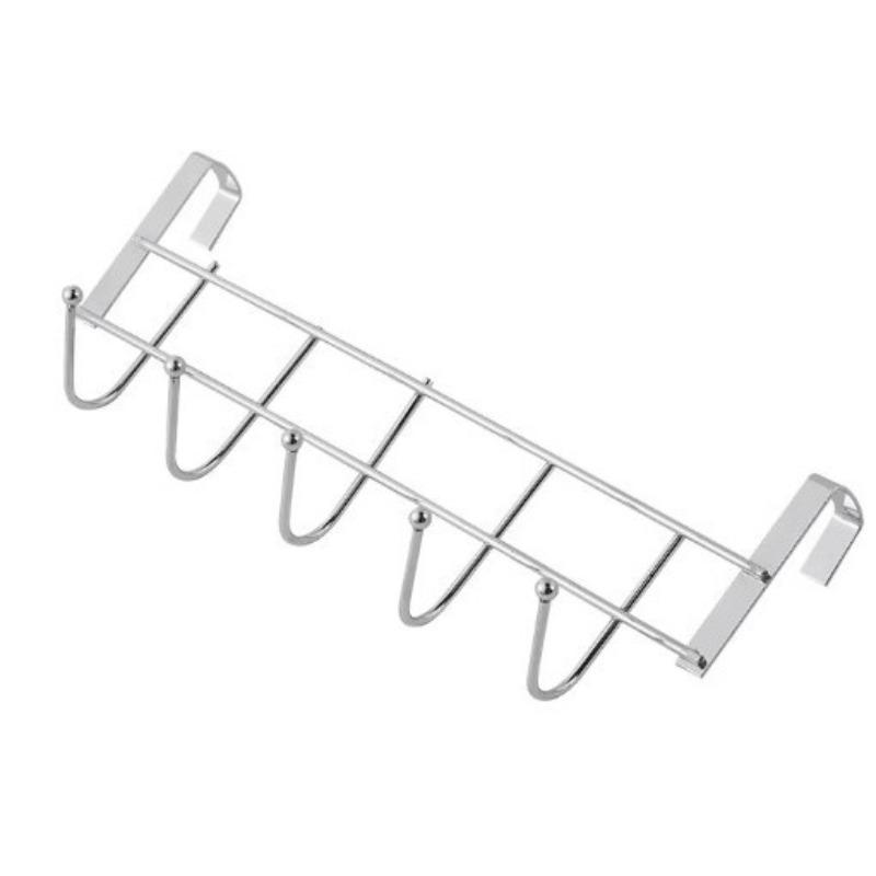 Five-in-one Cabinet Door Hanging Rack, Inner Hook, Cabinet Rack for Storage, Cabinet Door Hanging Rack, Towel Hanging, Coat Hook, Coat and Hat