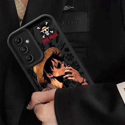 Крутой чехол для телефона в стиле аниме One Piece Луффи, мягкий чехол для Samsung Galaxy A06 A25 A52 A55 A35 A73 A72 A71 A51 A53 A15 A54