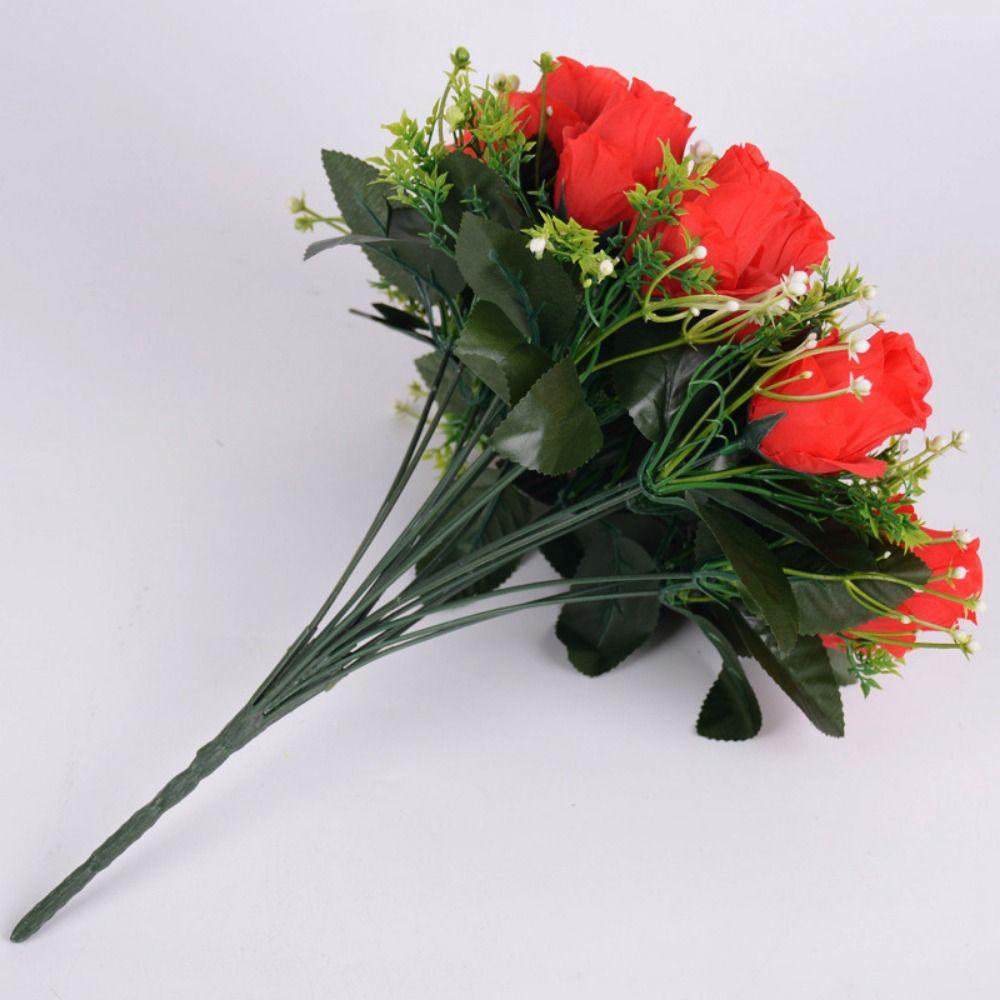 18 Head Valentine's Day Flowers Mini Crystal Grass Bouquet Real Happy Flower  Home Decorative