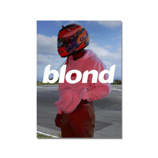 Певец Фрэнк Оушен Блондинка Мальчик Группа Музыкальная Обложка Хип-Хоп Рэпер Звезда Плакат Настенная Живопись для Гостиной Бар Домашний Декор