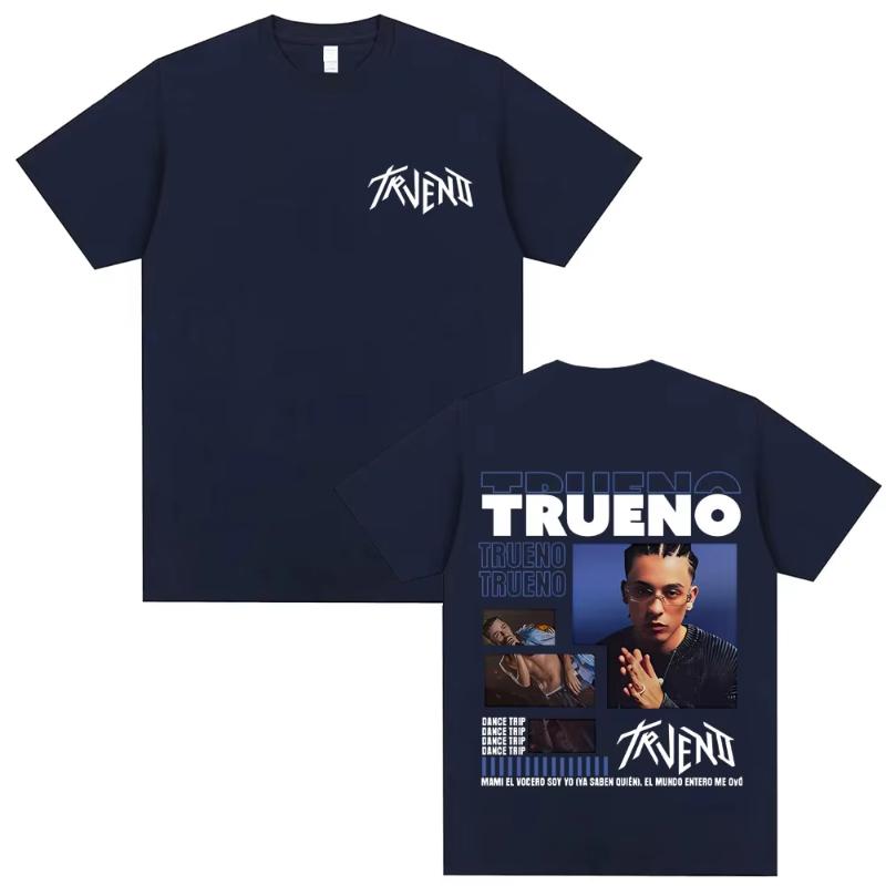 Rare Rapper Trueno Dance Taip Print T Shirts Unisex Women Hip Hop Fashion Oversized Tshirt Unisex Vintage Casual Soft Cotton Tees