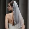 Elegant White Bridal Veil Head Covering Bridal Tulle Veil European Wedding Veil Wedding Photos