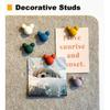 24 Pcs Cute Push p,Colorful Decorative thumbtacks,Mouse Push p,for Cork Board,Office or Home (24 Pcs- Velvet)