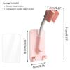 360°Shower Head Holder Adjustable Bathroom Showerhead Bracket With 2 Hooks