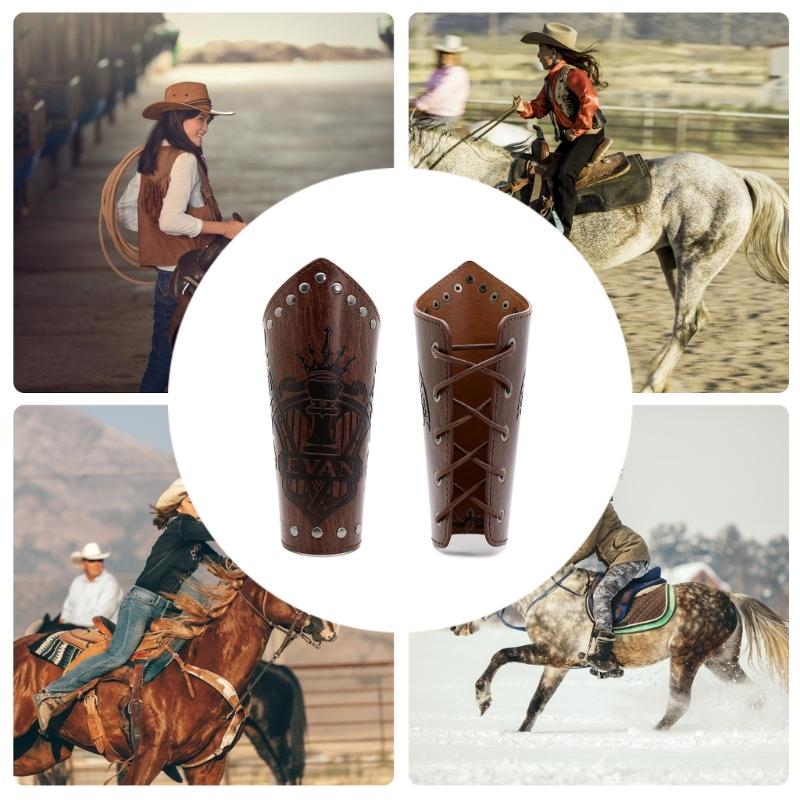 Кожаные наручи для взрослых, кожаные браслеты на предплечья, кожаные наручи-перчатки, браслеты на запястья, средневековые браслеты с пряжками для Хэллоуина, косплея, вечеринки