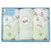Nishikawa Towel Gift Face Towel 3 Pieces Cotton Wedgwood Wild Strawberry Brand Towel Elegant Delicate Thin Type Easy To Use Everyday Made In Japan
