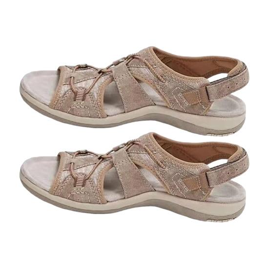 1 пара удобных женских сандалий, удобные летние сандалии для отдыха, пляжа и отдыха с низким верхом