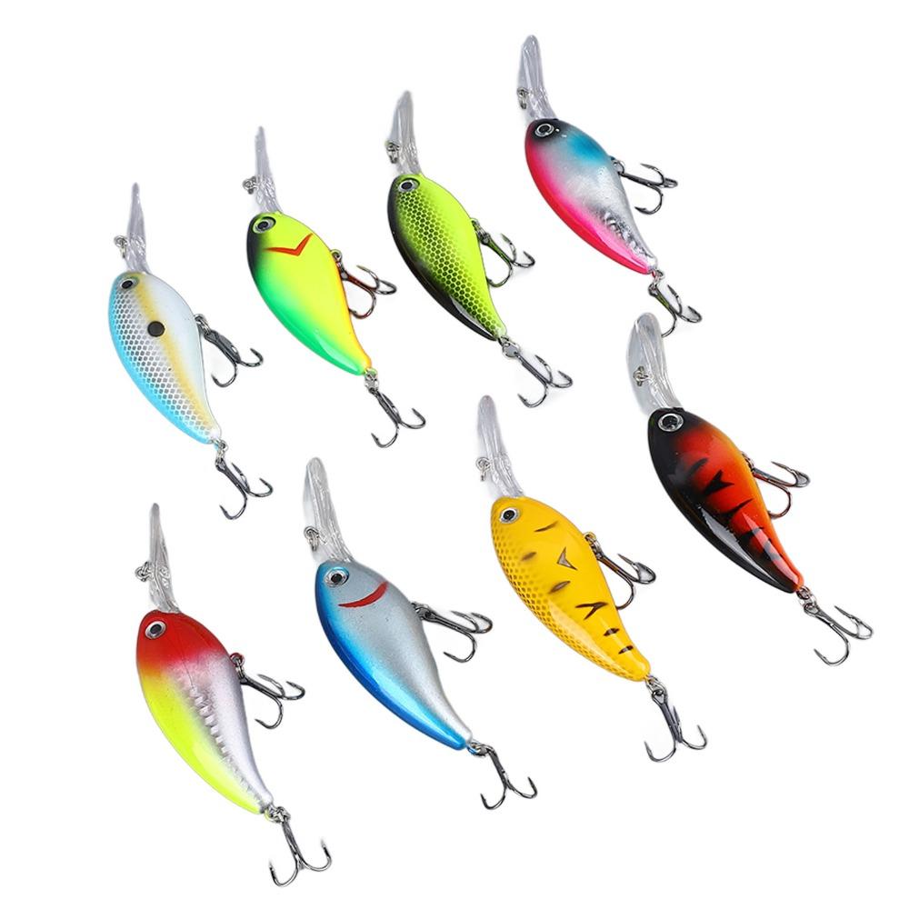 8PCS with Hook Swimbaits Lures 10cm 14g Bass Fishing Lures Lifelike Crank Bait Freshwater Fishing